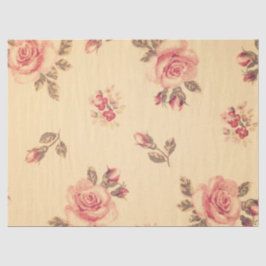 Papel De Seda Grunge floral vintage vitoriian chique pêssego