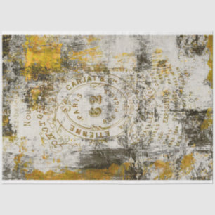 Papel De Seda Grunge French Ephemera em Abstrato