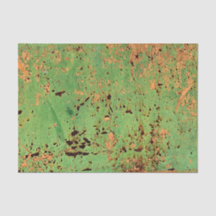 Papel De Seda Grunge Green Orange Paint Urban Loft DIY Decor