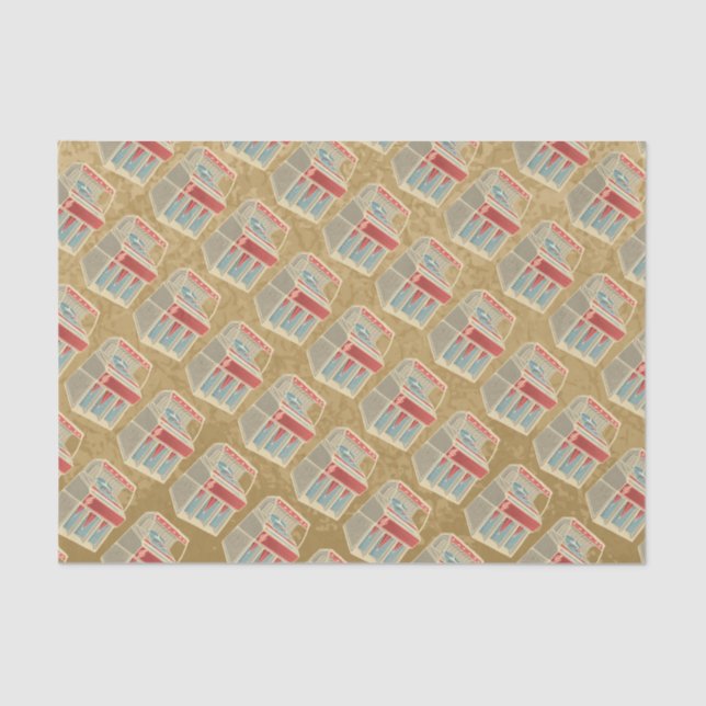 Papel De Seda Grunge Jukebox (Frente )