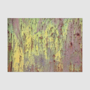 Papel De Seda Grunge Yellow & Magenta Rusted Metal Patterno 4