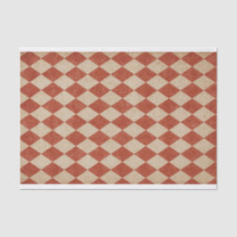 Papel De Seda Grungy Red Harlequin