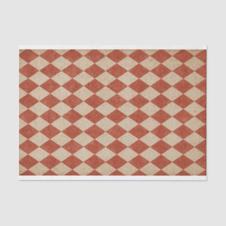 Papel De Seda Grungy Red Harlequin