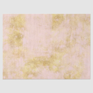 Papel De Seda Grunha Dourada Rosa Esbranquiçada