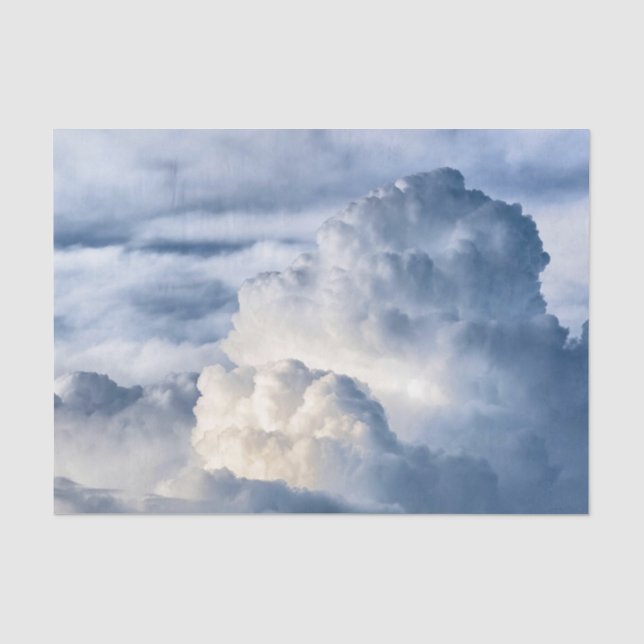 Papel De Seda Grupo de Nuvens Cumulus (Frente )
