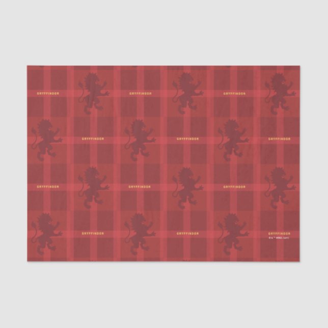 Papel De Seda GRYFFINDOR™ Tartan Plaid Pattern (Frente )
