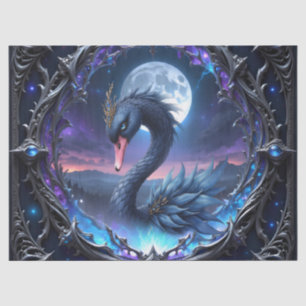 Papel De Seda Guardião enluarado – Cisne da Luz Silenciosa.