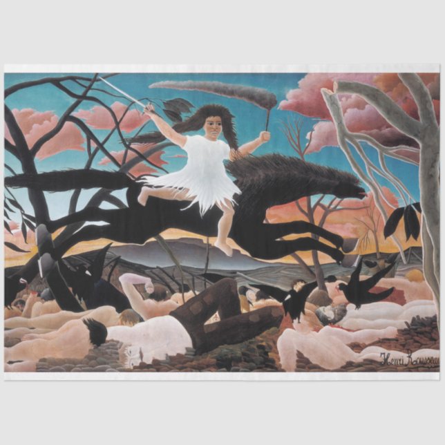 Papel De Seda Guerra, Henri Rousseau, 1894 (Frente )