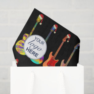 Papel De Seda Guitarra com Logotipo Personalizado de Natal
