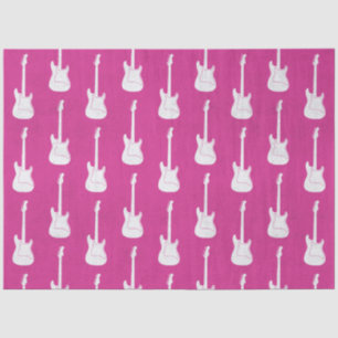 Papel De Seda Guitarra Elétrica Clássica Grungy com bolinhas ros