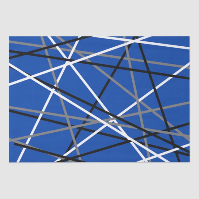 Papel De Seda Guitarra legal Cinza Azul Preta (Frente )