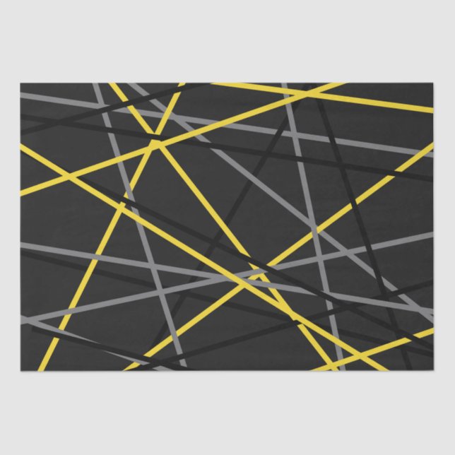 Papel De Seda Guitarra riscada Cinza amarela branca preta (Frente )