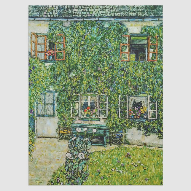 Papel De Seda Gustav Klimt - A Casa de Guardaboschi (Criador carregado)