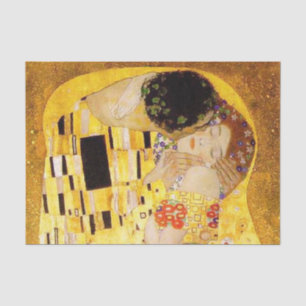 Papel De Seda Gustav Klimt A Pintura Clássica Beija