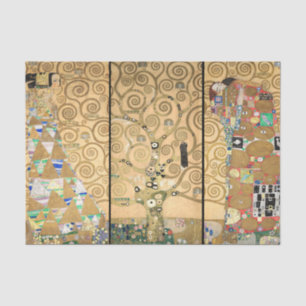 Papel De Seda Gustav Klimt - Árvore de Vida de Stoclet Frieze
