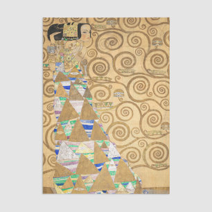 Papel De Seda Gustav Klimt - Expectativa, Frieze Stoclet