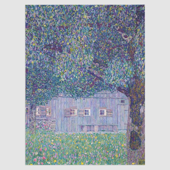 Papel De Seda Gustav Klimt - Farmhouse no Alto da Áustria (Criador carregado)