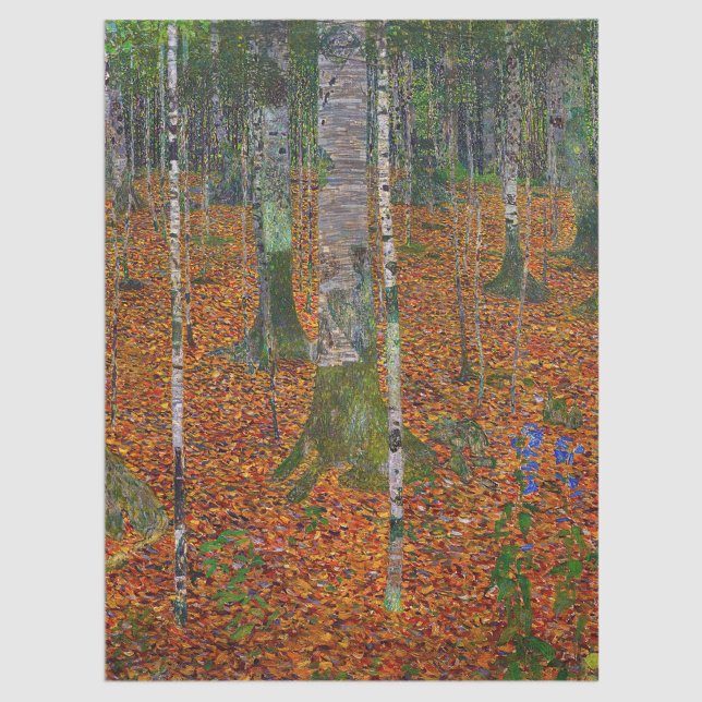 Papel De Seda Gustav Klimt - Floresta de Bétulas (Criador carregado)