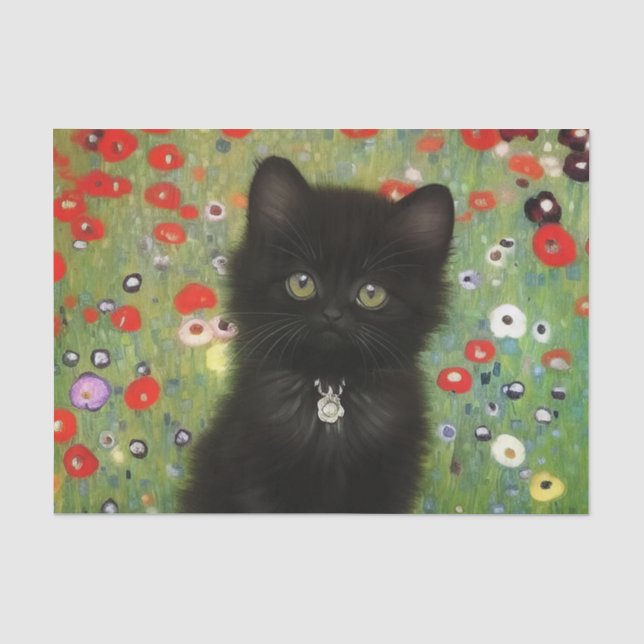 Papel De Seda Gustav Klimt Kitten (Frente )