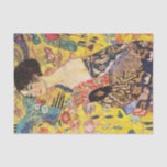 Papel De Seda Gustav Klimt Lady com ventilador<br><div class="desc">Gustav Klimt Lady com ventilador</div>