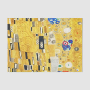 Papel De Seda Gustav Klimt O Beijo Vintage Art Nouveau Painting