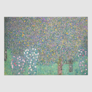 Papel De Seda Gustav Klimt - Roseiras sob as Árvores