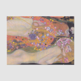 Papel De Seda Gustav Klimt - Serpentes Água II