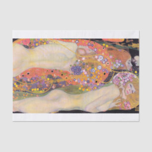 Papel De Seda Gustav Klimt   Serpentes de água II (1907)