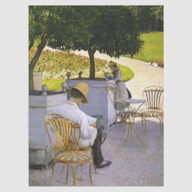 Papel De Seda Gustave Caillebotte - As Árvores Laranja (Criador carregado)