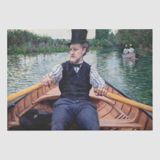 Papel De Seda Gustave Caillebotte - Festa de Barco (Frente )