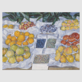 Papel De Seda Gustave Caillebotte - Fruta exibida em um suporte