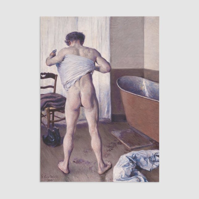 Papel De Seda Gustave Caillebotte - Homem em seu Banho (Criador carregado)