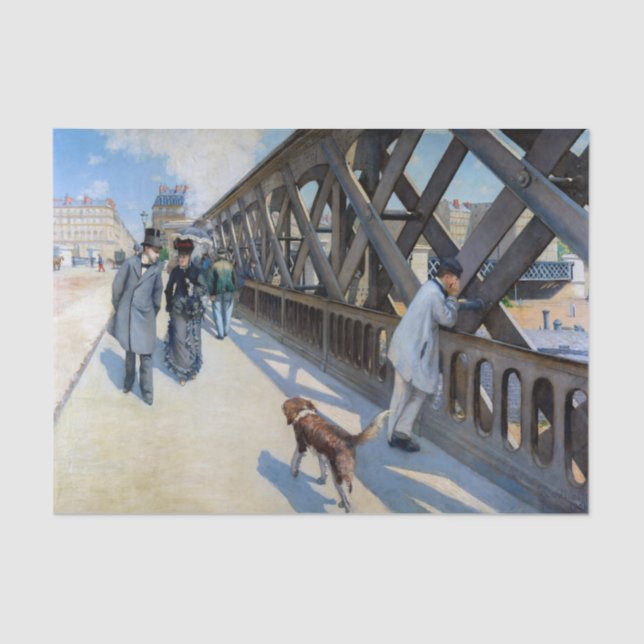 Papel De Seda Gustave Caillebotte - Le Pont de l'Europe (Frente )
