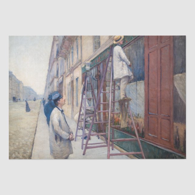 Papel De Seda Gustave Caillebotte - Os Pintores de Casas (Frente )
