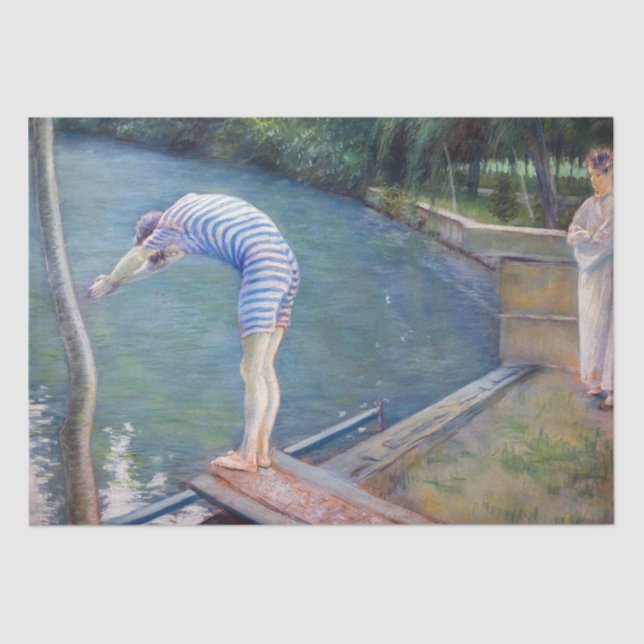 Papel De Seda Gustave Caillebotte - The Bather / The Diver (Frente )