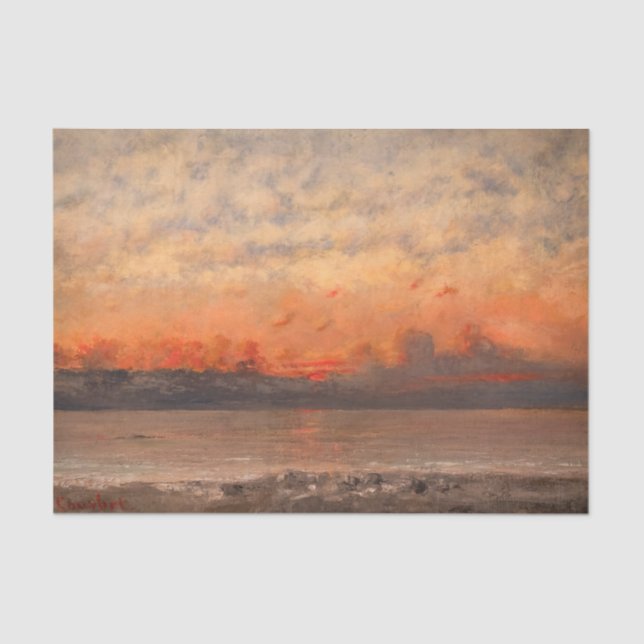 Papel De Seda Gustave Courbet - Sunset (Frente )