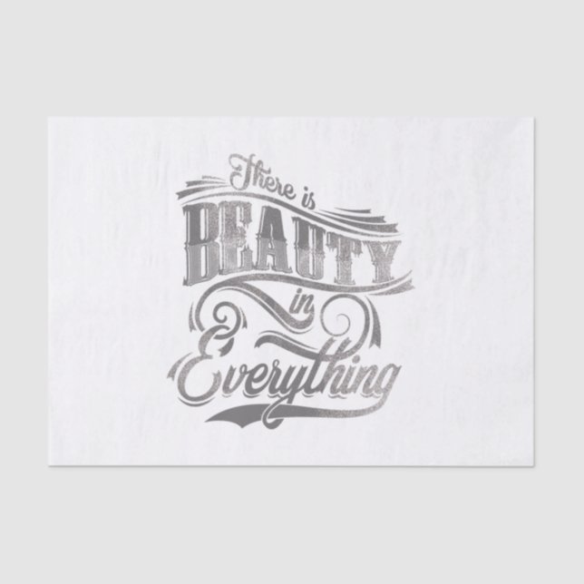 Papel De Seda há beleza em tudo (Frente )