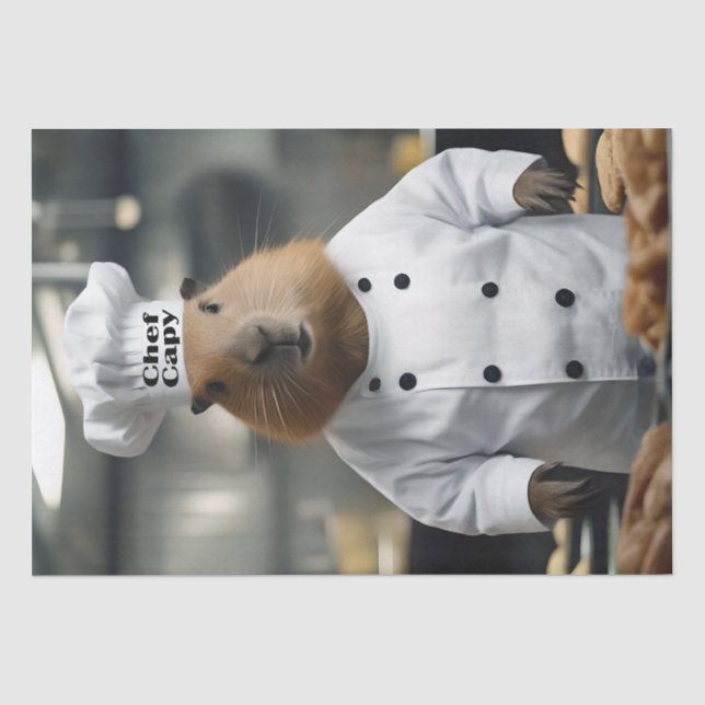 Papel De Seda Habilidade com Massas: O Capivara Culinário (Frente )