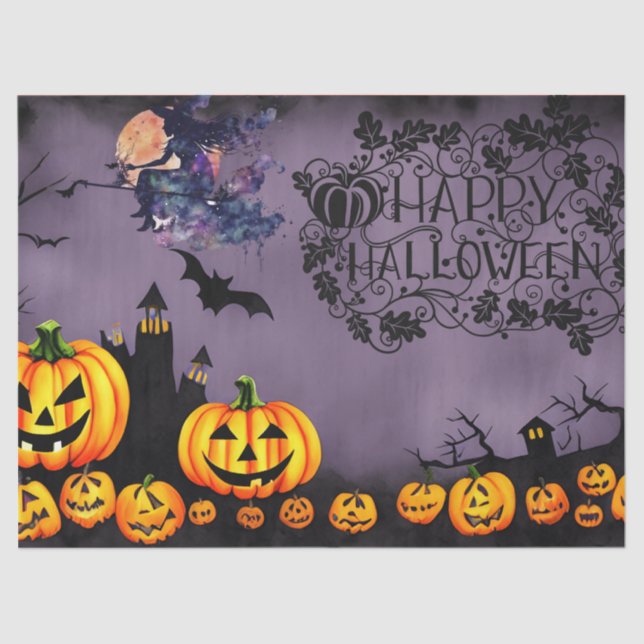 Papel De Seda Halloween (Frente )