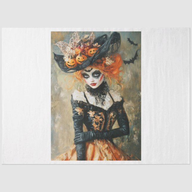 Papel De Seda Halloween Bat Girl (Frente )