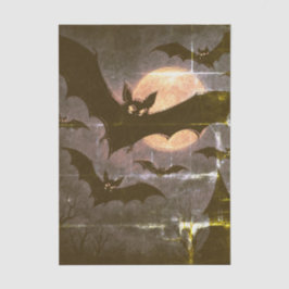 Papel De Seda Halloween Bat Moon
