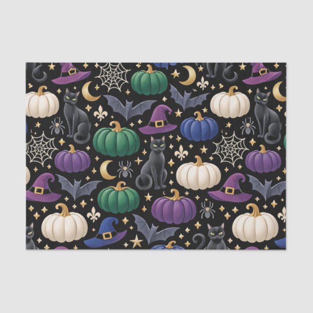 Papel De Seda Halloween Black Cat Luxury (Frente )