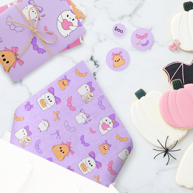 Papel De Seda Halloween Ghost Birthday (Criador carregado)