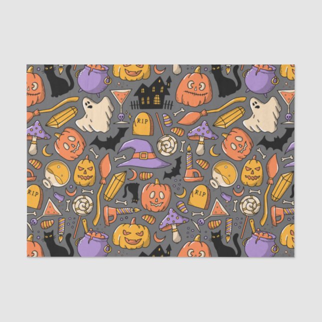 Papel De Seda Halloween muito assustador (Frente )