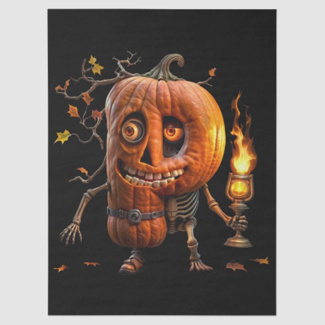 Papel De Seda Halloween Pumpkin (Frente )