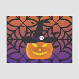 Papel De Seda Halloween Pumpkin Jack o’ Lantern Withat