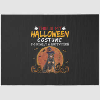 Papel De Seda Halloween Rottweiler Engraçado Cachorro Amantes