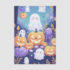 Papel De Seda Halloween Roxo