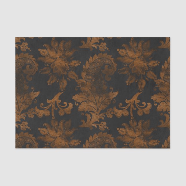 Papel De Seda Halloween Royal Floral Damask (Frente )
