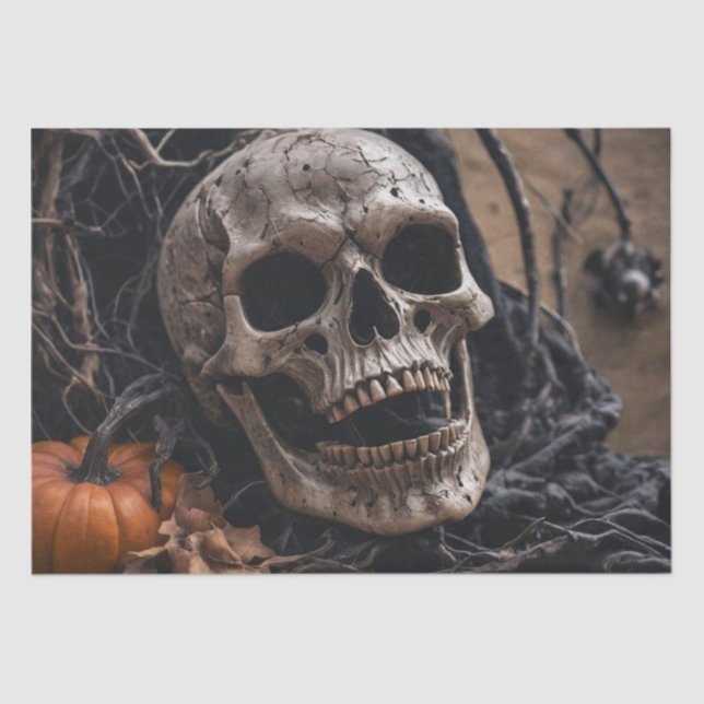 Papel De Seda Halloween Skulls & Spells (Frente )